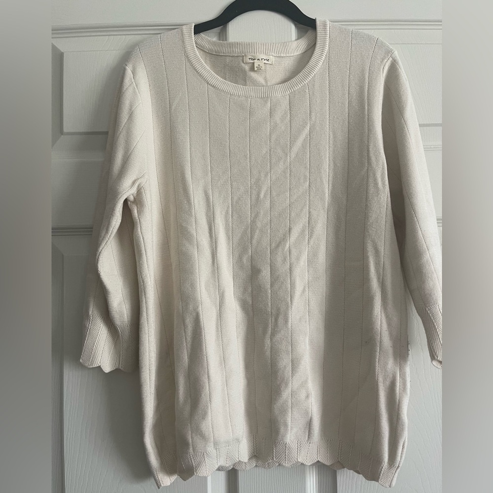 Tea n Rose Cream Women's Sweater